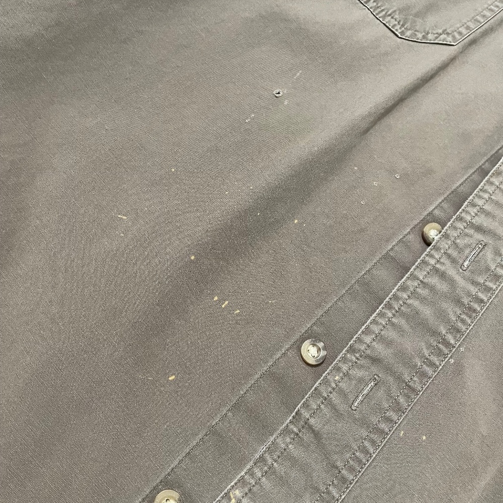 Carhartt Work Shirt Olive Green Button Down Shirt/Shacket 100% Cotton XXL Men’s - Picture 6 of 14